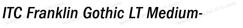 ITC Franklin Gothic LT Medium字体转换